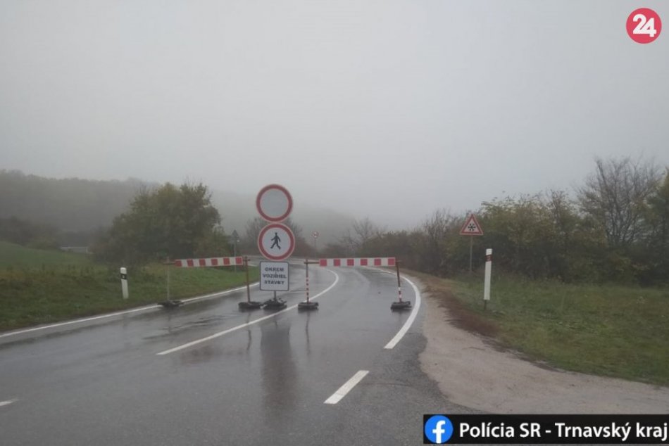 Medzi dvomi obcami v okrese Hlohovec uzavreli cestu: Dôvodom je havarijný stav