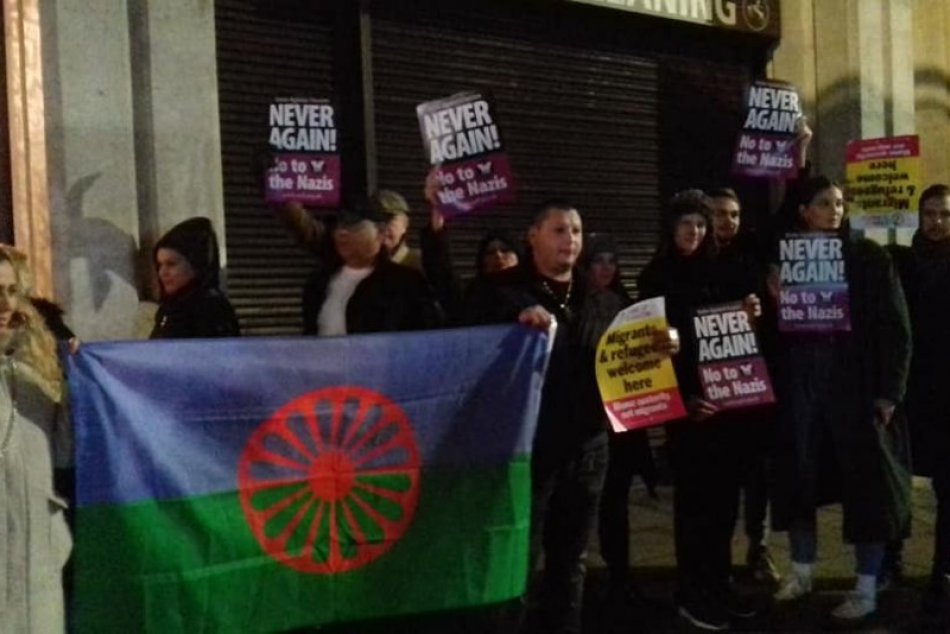 Protest proti ĽSNS v Londýne