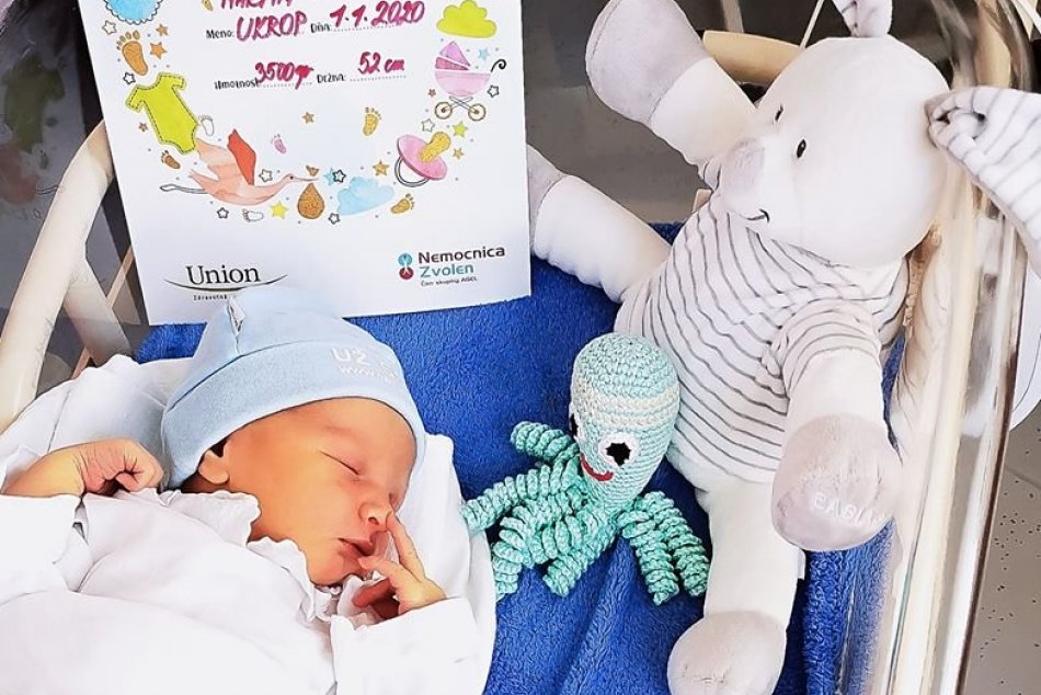 V OBRAZOCH: Martinko je prvým bábätkom roka 2020 v Nemocnici Zvolen