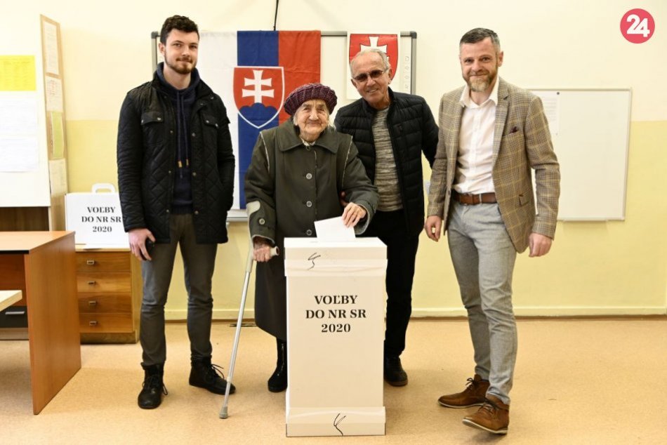 Volila aj 103-ročná pani Gizela Dvončová