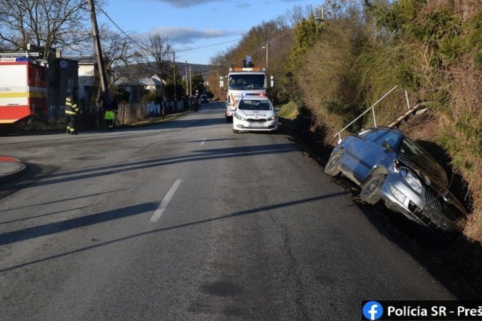 OBRAZOM Z MIESTA: V Humennom došlo k nehode, vodič nafúkal viac ako 3,6 promile!