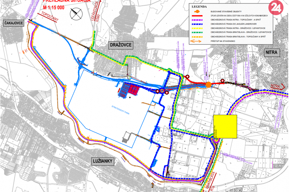 Cesta do Dražoviec bude úplne uzavretá: Obmedzenia potrvajú niekoľko mesiacov