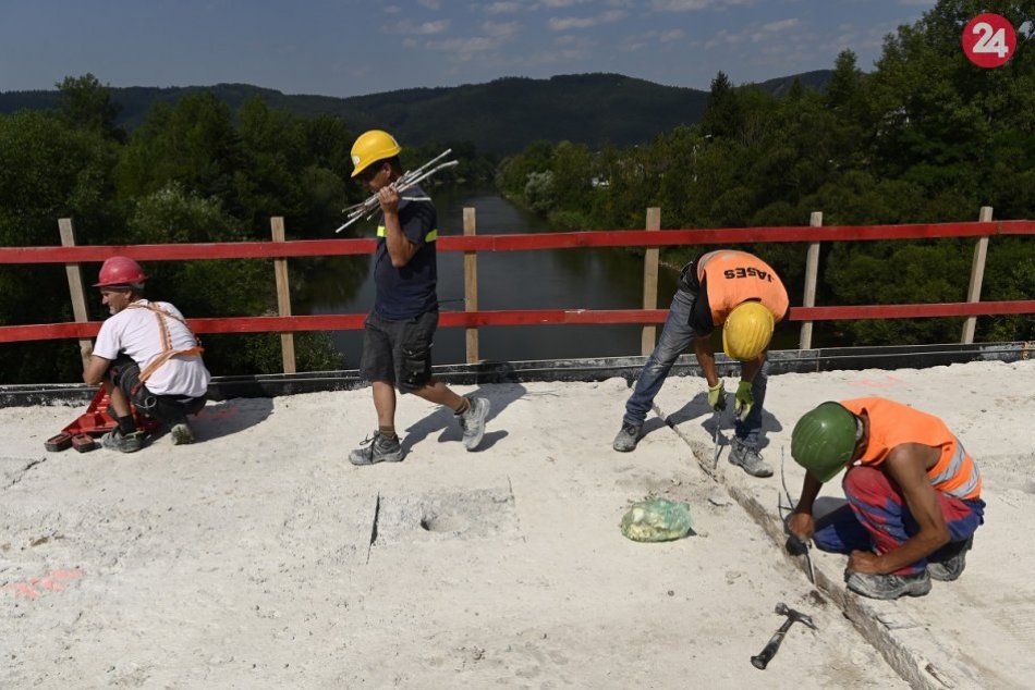 OBRAZOM: Rekonštrukcia Orlovského mosta v Považskej Bystrici