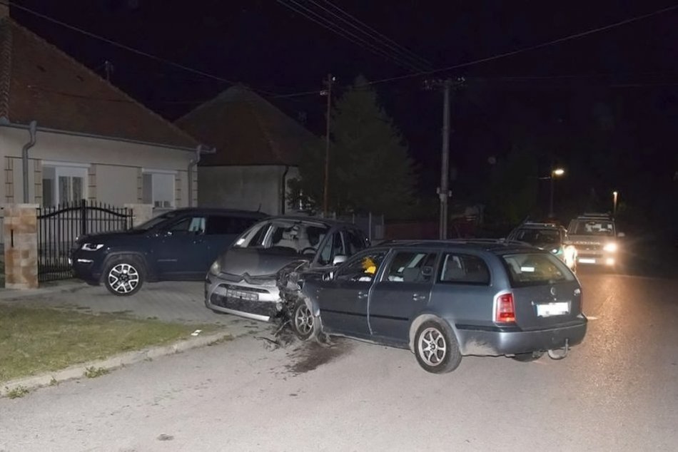 Dopravná nehoda v obci Trávnica
