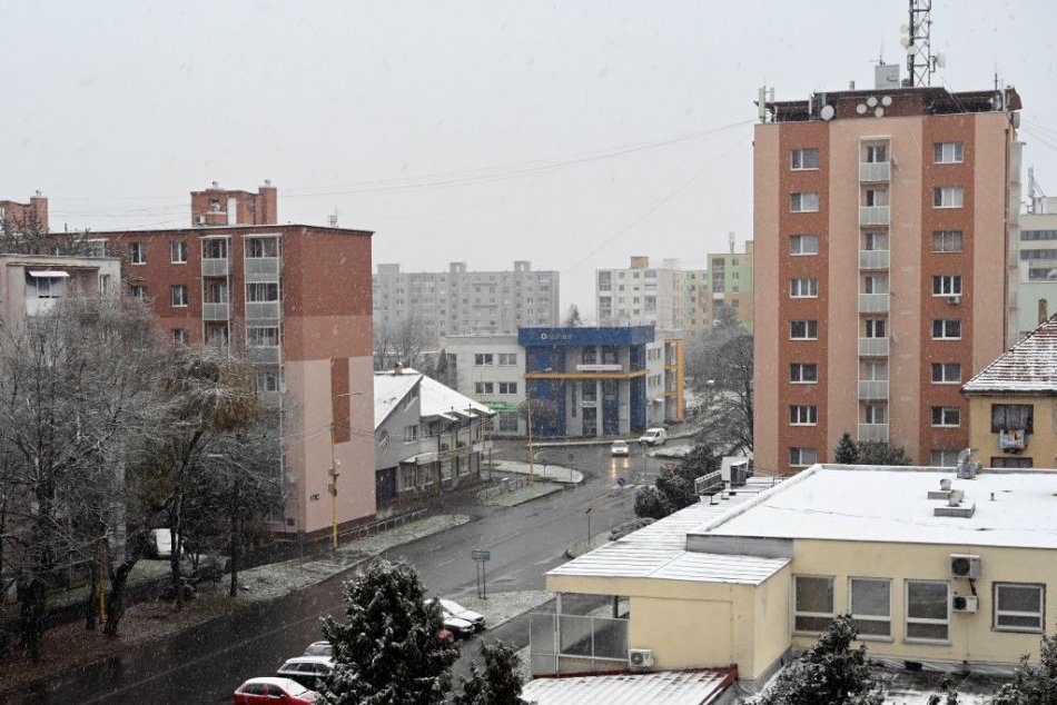 Foto: Prvý sneh v mestách na východe