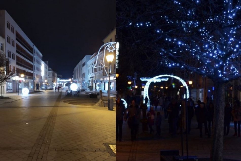 V OBRAZOCH: Vianočné centrum Nitry pred a počas pandémie
