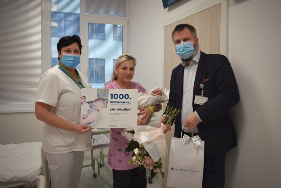 Michalovská pôrodnica privítala tisíceho novorodenca
