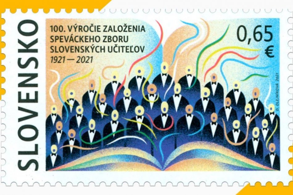 Poštová známka k 100. výročiu založenia Speváckeho zboru slovenských učiteľov