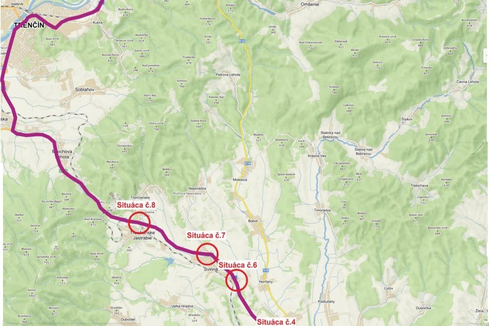 MAPKY trás majstrovstiev v cestnej cyklistike v okresoch Bánovce a Trenčín