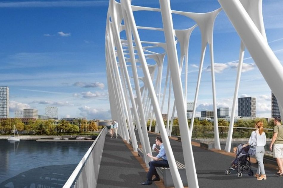 Vizualizácie promenádneho mosta - študentské návrhy