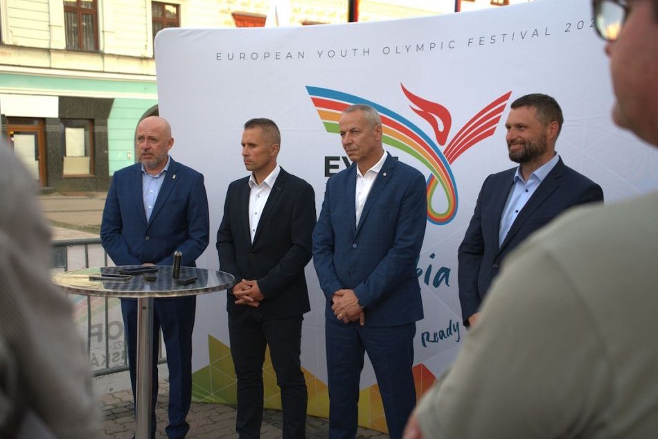 V OBRAZOCH: V Bystrici predstavili oficiálneho maskota EYOF 2022