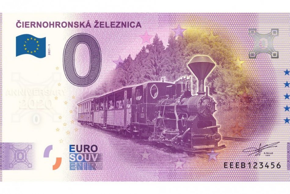0 Euro Souvenir Čiernohronská železnica