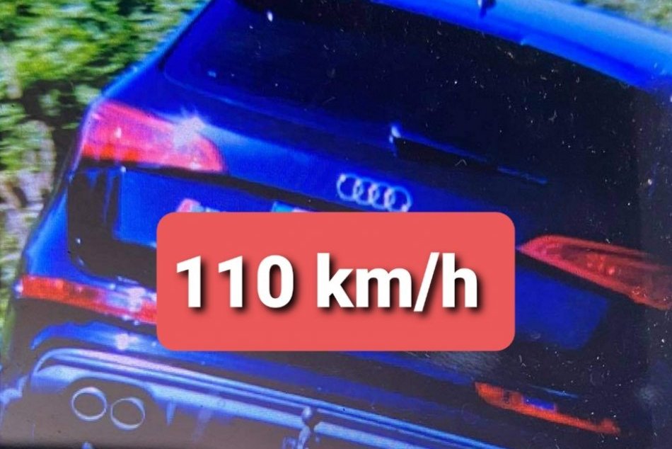 Vodič v Kalinove letel 110 km/h