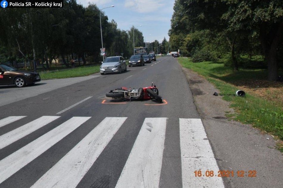 Nehoda motorkára v Michalovciach na FOTKÁCH