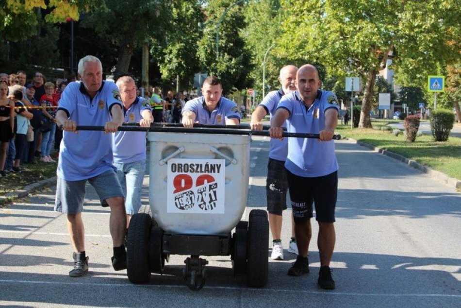 Šaľania v Oroszlány tlačili banský vozík