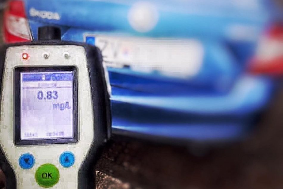 Policajti zastavili vodiča s 1,73 promile