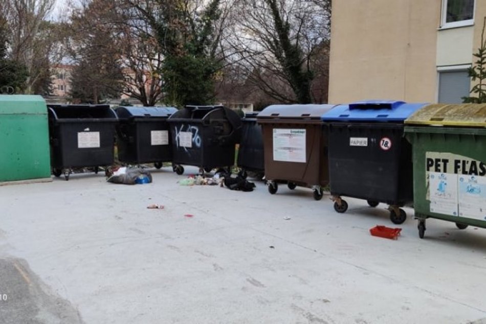 Útoky vandalov na kontajnery