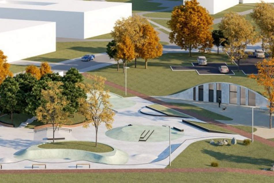 Skatepark Chrenová - architektonický návrh
