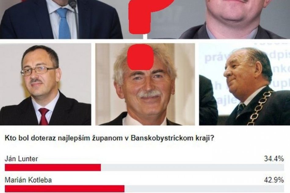 VÝSLEDKY HLASOVANIA: Kto bol doteraz najlepším županom v Banskobystrickom kraji?