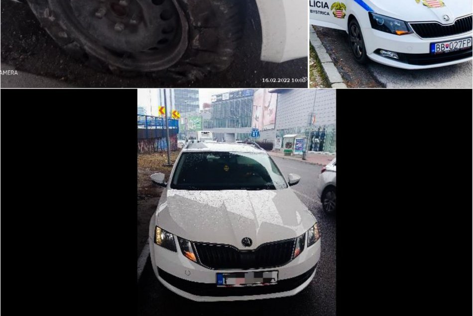 V OBRAZOCH: Vodič pod vplyvom alkoholu jazdil po meste so sfúknutou pneumatikou