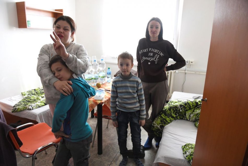 Utečenci z Ukrajiny na košickom internáte