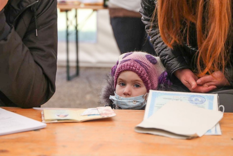 Veľkokapacitné registračné centrum v Nitre pre utečencov z Ukrajiny