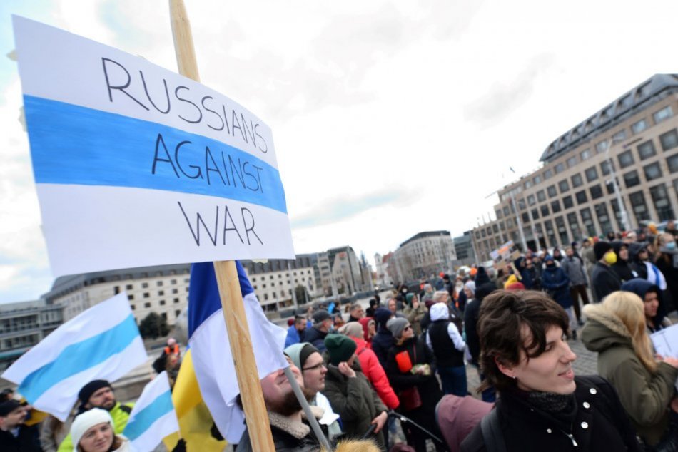 Protest proti vojne podporili aj ruskí občania