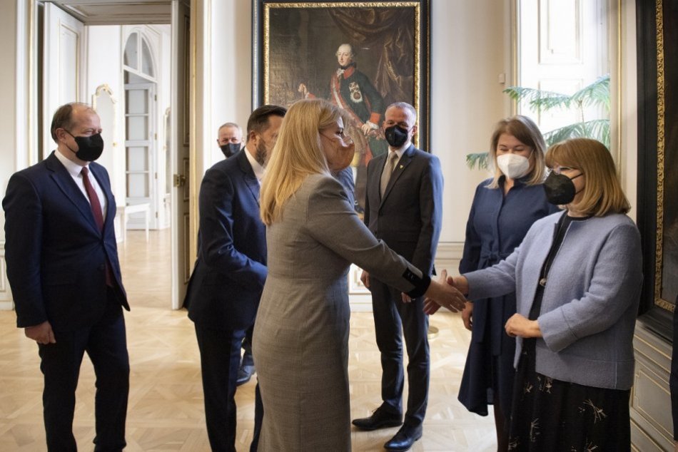 FOTO: Prezidentka SR Zuzana Čaputová sa stretla s vedením Únie miest Slovenska