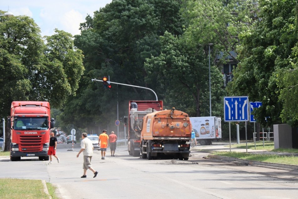 Oprava druhej časti Ulice T.G. Masaryka