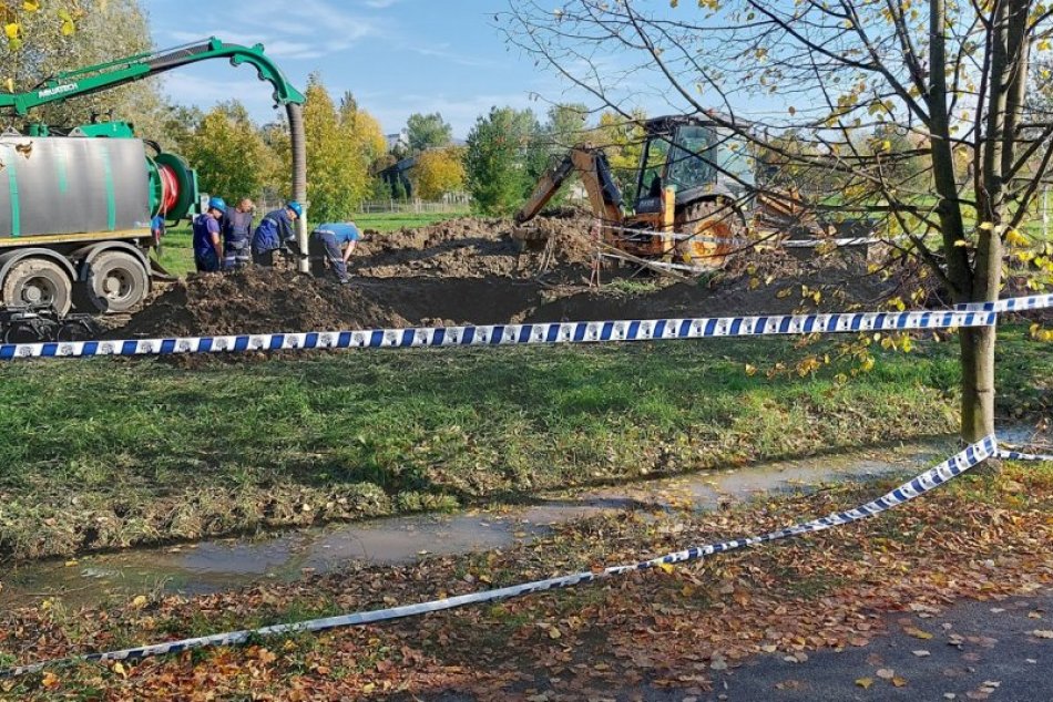 Objektívom: Oprava havárie na potrubí v Prešove