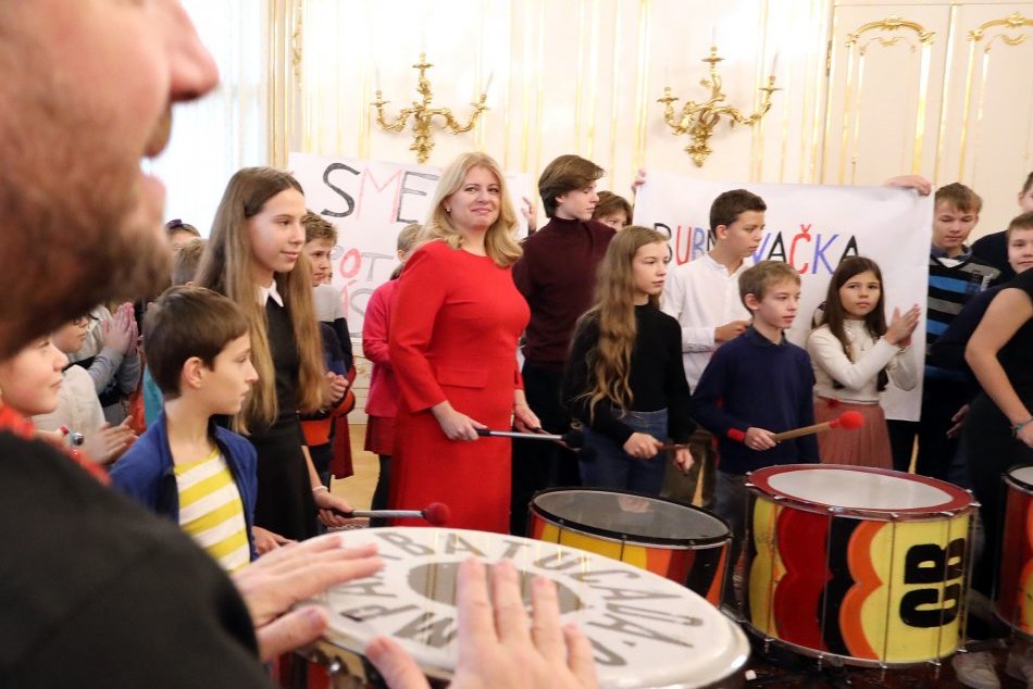 Prezidentka Zuzana Čaputová sa zapojila do bubnovačky