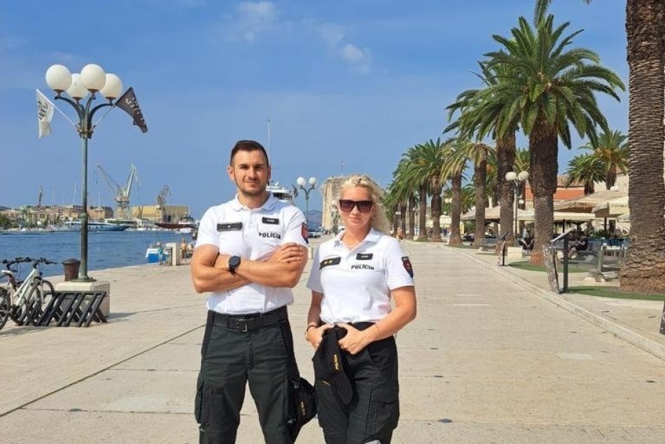 Nitrianska polícia v službe počas leta v Chorvátsku