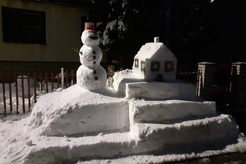 Objektívom: Netradičný snehuliak v Župčanoch pri Prešove