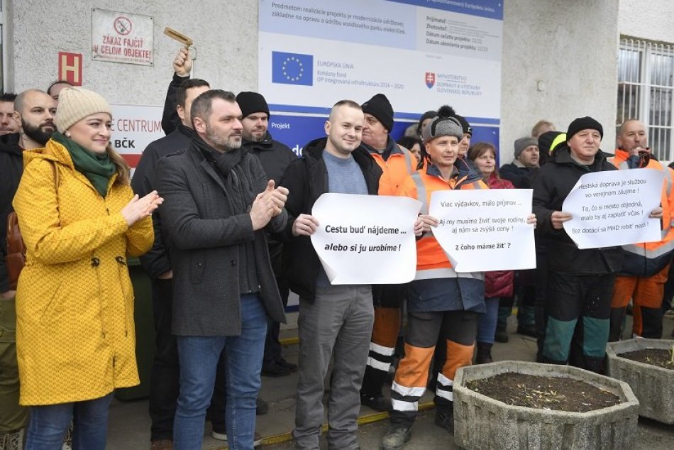 Štrajk DPMK v Košiciach, 14. februára 2023