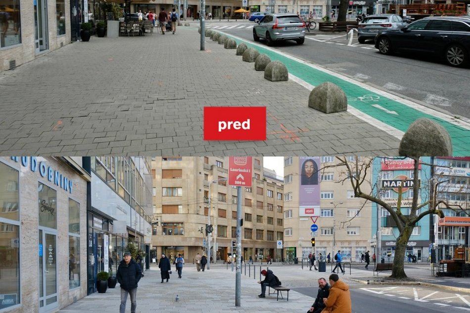 Premeny chodníkov v Bratislave