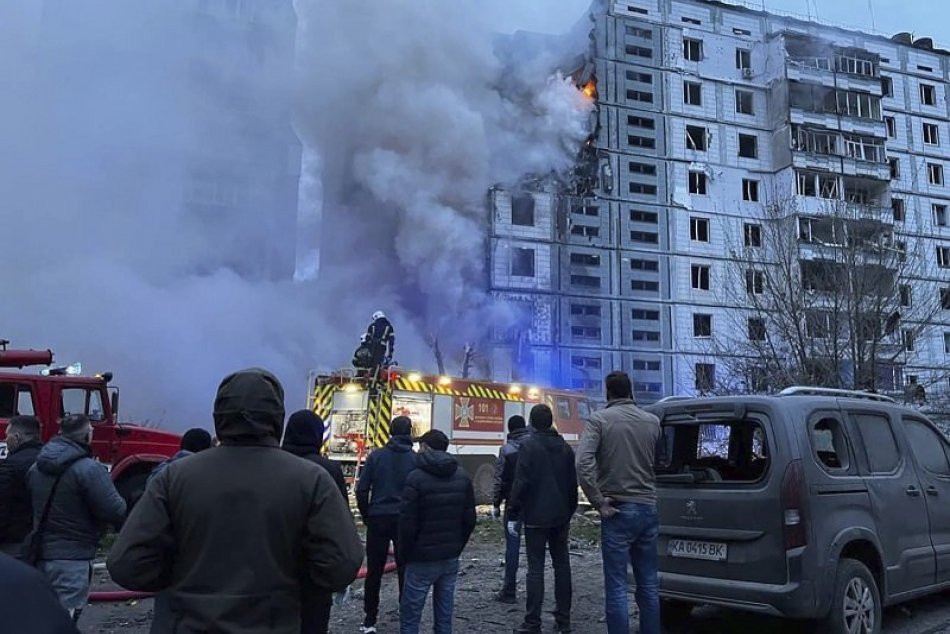 Ruský raketový útok na obytnú štvrť v ukrajinskom meste Umaň