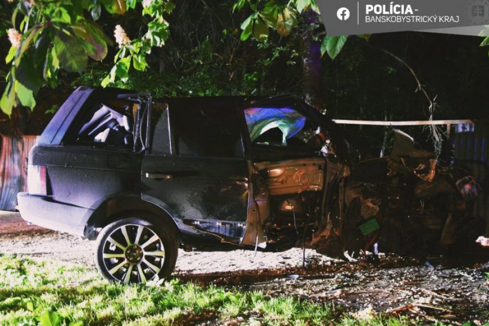 V OBRAZOCH: Opitý vodič v Bystrici zdemoloval stromy aj plot