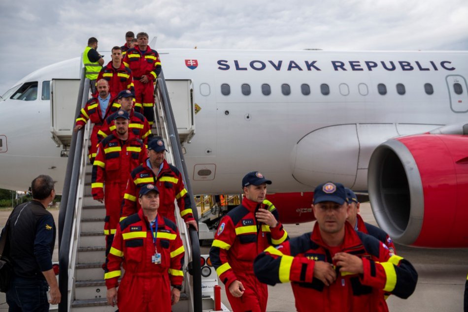 Odlet slovenských hasičov do Grécka