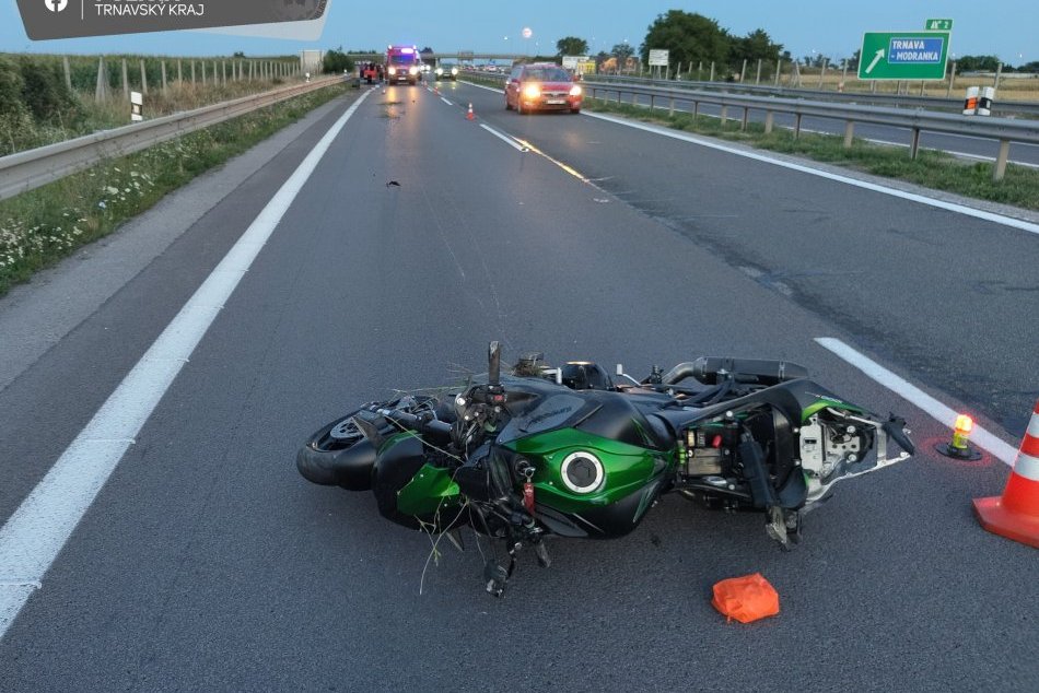 Mladý motorkár zahynul pri Trnave