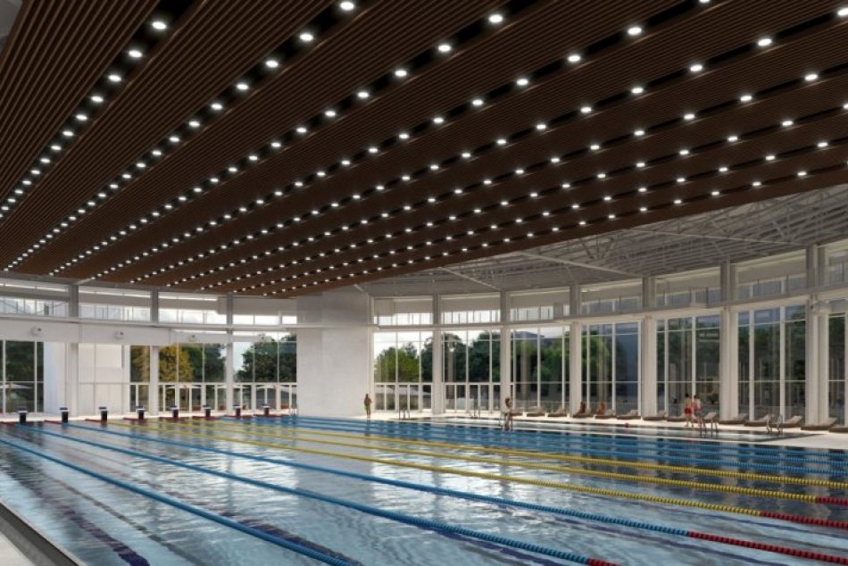 Vizualizácie: Národné olympijské centrum plaveckých športov Košice
