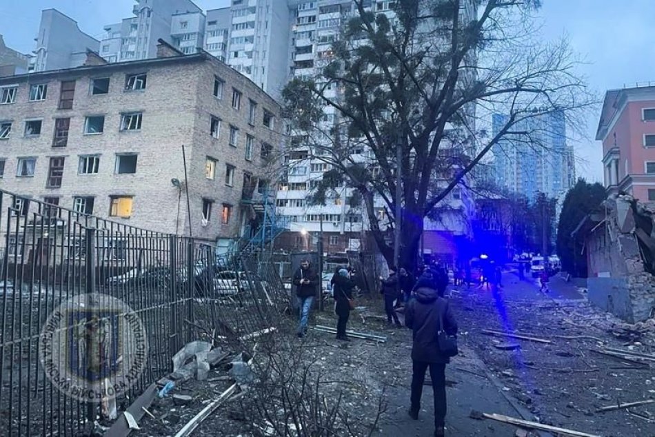 Raketový útok na Kyjev 23. januára 2024
