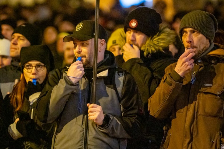 Objektívom: Februárový protivládny protest Prešovčanov