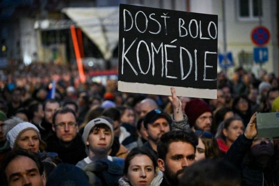 Protestné zhromaždenie SaS, PS a KDH v Bratislave 7. februára 2024