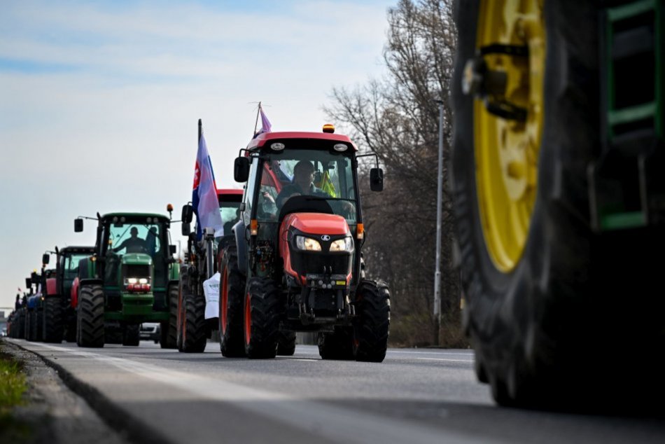 Protest farmárov v Bratislave