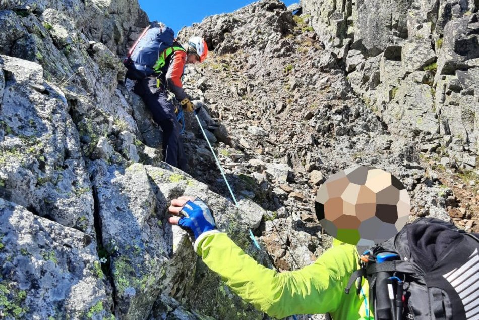 V OBRAZOCH: Záchrana turistky vo Vysokých Tatrách