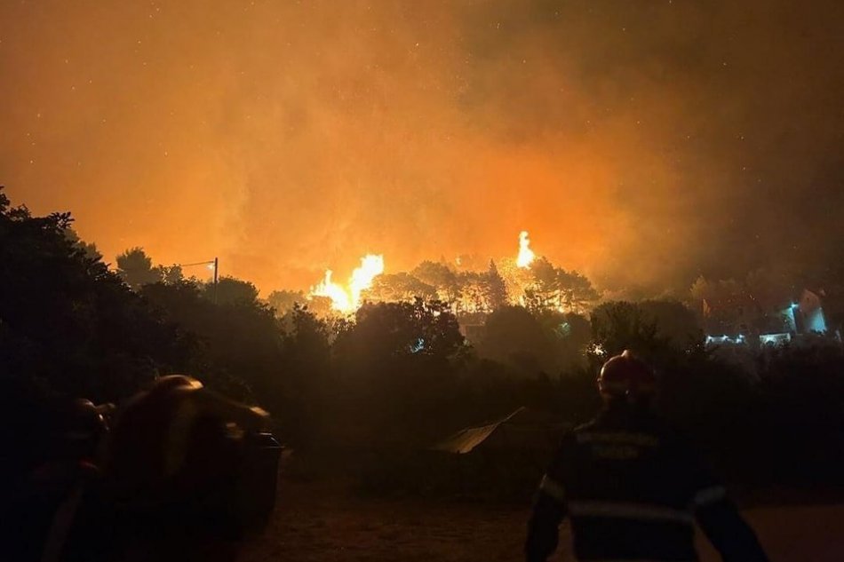 V Dalmácii sa rozhoreli požiare