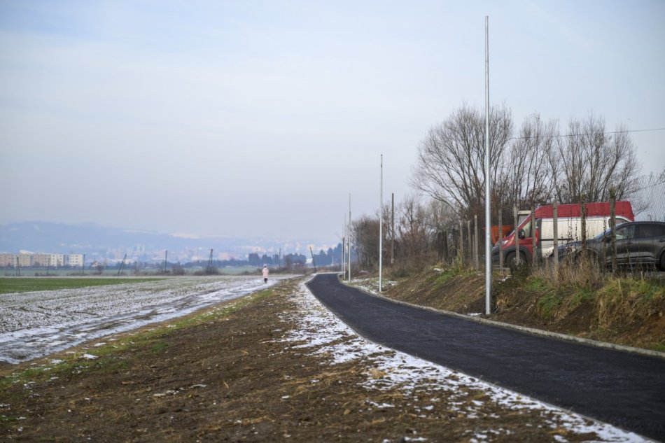 Výstavba cyklochodníka na prešovskom Solivare