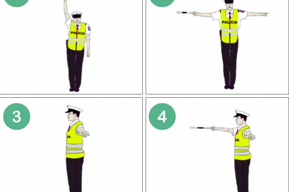 V OBRAZOCH: Pokyny policajtov na križovatke