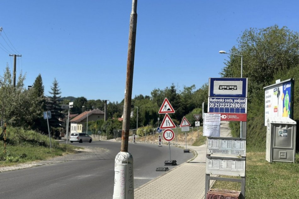 Bystrická zastávka MHD bude dočasne mimo prevádzky