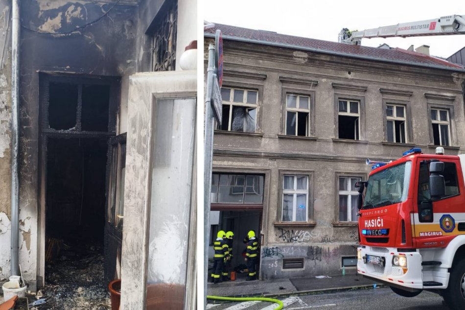 Požiar bytu v Starom Meste